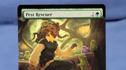 MTG Secrets of Strixhaven-Pest Rescuer Extended Art Regular NM - Image 2