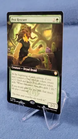 MTG Secrets of Strixhaven-Pest Rescuer Extended Art Regular NM - Image 4