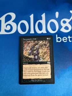 1x MTG Yawgmoth's Will Urza's Saga Heavily Played Magic the Gathering - Image 1