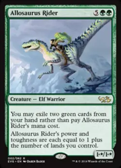 MTG - Allosaurus Rider - Duel Decks: Anthology - NM, English Magic FLAT RATE SHI - Image 1