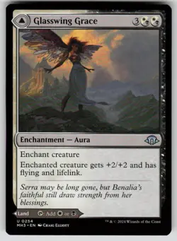 Glasswing Grace Uncommon Modern Horizons 3 254 MTG Near Mint 2024 - Image 1
