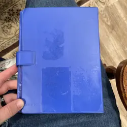 Vintage 1999 Pokemon Charmander Blue 4 Pocket 30 Page Trading Card Binder Rare - Image 2
