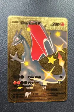 Charizard V HP 220 Gold Foil Pokemon Card 079/073 - Image 1