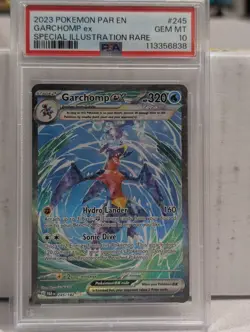 2023 Garchomp ex 245/182 Paradox Rift Special Illustration Rare Card PSA 10 - Image 1