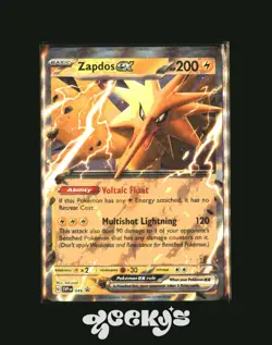 Zapdos ex 049 SVP Holo Rare Scarlet Violet Black Star Promo Pokemon Card - Image 1