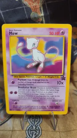 Pokemon Card - Mew #8 WoTC Black Star Promo - Image 1