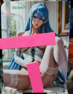 1/1 Only 1 Made Esdeath Bed Spicy Akame Topless F/N Lonestar Customs Waifu Card - Image 1