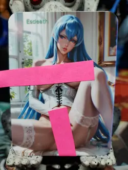 1/1 Only 1 Made Esdeath Bed Spicy Akame Topless F/N Lonestar Customs Waifu Card - Image 2