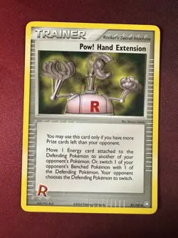 POW! HAND EXTENSION 85/109 EX Team Rocket Returns Pokemon TCG card NM+ - Image 1