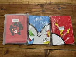 POKEMON beginner-size 3 ring Binder 400 Pocket Top Loader Card Lot Of 3 - Image 1