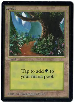 MtG Beta Forest Magic the Gathering *Free Shipping* - Image 1