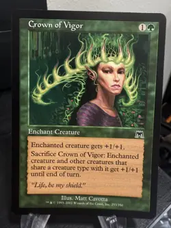 MTG Magic the Gathering Onslaught Crown of Vigor - Image 1