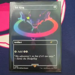 Sol Ring Non FOIL Rare MtG Sonic The Hedgehog Secret Lair SLD - Image 1