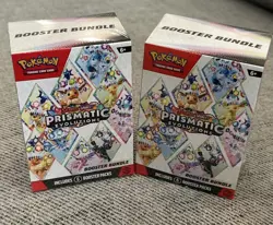 Pokemon TCG Evolutions Prismatic Booster Bundle 2X Sealed - Image 1