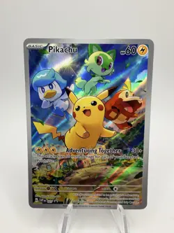 Pikachu 027 Holo Promo Scarlet & Violet Promo Pokemon Holo Near Mint - Image 1