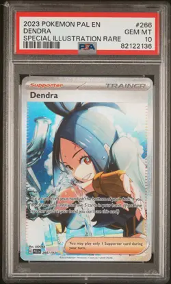 2023 POKEMON PAL EN-PALDEA EVOLVED SPECIAL ILLUSTRATION RARE #266 DENDRA PSA 10 - Image 1