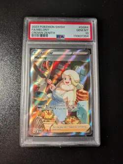 2023 Pokemon SWSH Crown Zenith Melony Full Art GG64/GG70 PSA 10 - Image 1