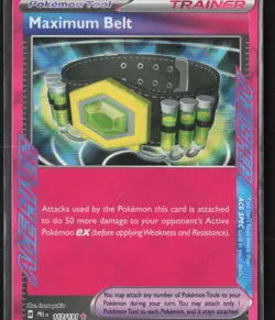 Maximum Belt ACE SPEC Rare SV05: Temporal Forces 154/162 NM Pokemon Card - Image 1