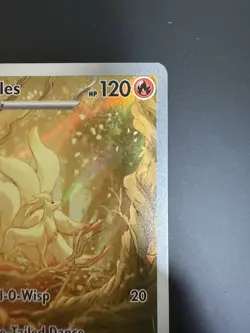 Pokemon TCG Ninetails Illustration Obsidian Flames Rare Card 199/197 - Image 2