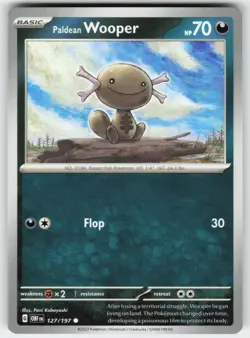 Paldean Wooper 127/197 Common Obsidian Flames Pokemon Near Mint - Image 1
