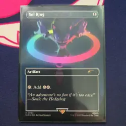 Sol Ring FOIL Rare MtG Sonic The Hedgehog Secret Lair SLD - Image 1