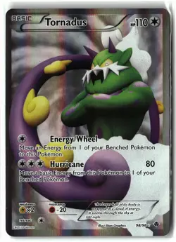 Tornadus ⭐ 98/98 Holo Rare Ultra Emerging Powers 2011 Pokemon LP - Image 1