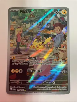 Pokemon TCG Pikachu IR 173/165 Sv: Scarlet & Violet 151 Illustration Rare Holo - Image 1