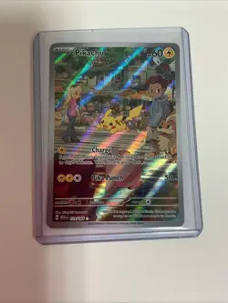 Pokemon TCG Pikachu IR 173/165 Sv: Scarlet & Violet 151 Illustration Rare Holo - Image 3