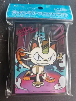 Meowth 64 Sleeves Japanese Pokemon Center Exclusive Sealed Pokemon TCG - Image 1