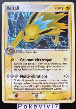 Carte Pokemon VOLTALI 8/115 Holo Bloc EX Forces Cachees FR - Image 1