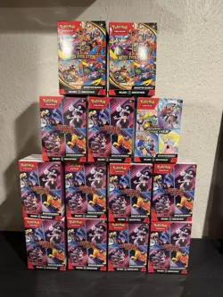 Pokemon TCG: Booster Bundle Lot 10 Destined Rivals 2 Mega Evolution 1 Journey - Image 1