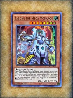 Yugioh Zaborg the Mega Monarch DUPO-EN079 Ultra Rare 1st Ed NM - Image 1