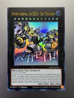 Yugioh - Divine Arsenal AA-Zeus - Sky Thunder Ultra Rare RA05-EN103, NM, 1st Ed - Image 1