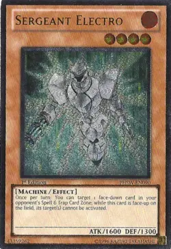 Yugioh! MP Sergeant Electro - PHSW-EN090 - Ultimate Rare - 1st Edition Moderatel - Image 1