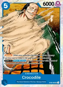 NM-Mint, English One Piece Crocodile - ST03-003 - SR Starter Deck 03: The Seven - Image 1