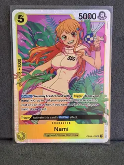 One Piece CCG Nami Alternate Art OP08-106 Sr Two Legends English - Image 1