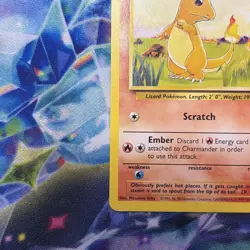 Pokemon TCG Charmander Base Set, Unlimited Common Card 46/102, 1999 Vintage LP - Image 5