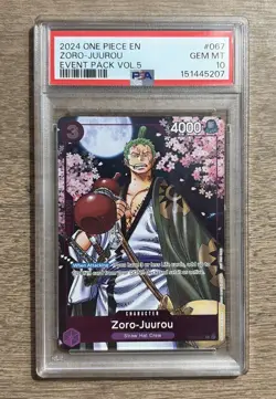 Zoro-Juurou (Event Pack Vol. 5) OP05-067 One Piece Promotion Cards Foil PSA 10 - Image 1