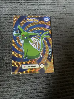 Shiny Espeon 196 Holo Card Database BOX HIT Textured Pokemon Card Fan Art - Image 1