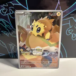 Pokemon Joltik TCG Holo Card Illustration Rare Paradox Rift 196/182 - Image 1