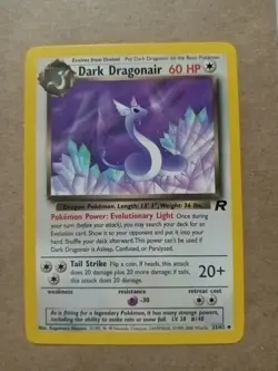 Pokemon Dark Dragonair Rare Regular Team Rocket 60 HP 33/82 Card - Image 1