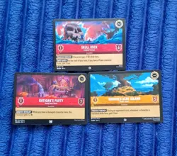 Lorcana TCG Set of Three Location Cards NM-MINT - Image 1