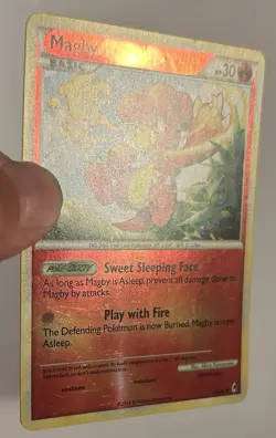 Pokemon Card - Magby Call of Legends 46/95 Reverse Holo Uncommon LP - Image 2
