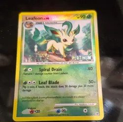 Pokemon Leafeon 24/100 Majestic Dawn Reverse Holo Rare Stage 1 HP 90 2008 Card - Image 1