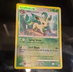 Pokemon Leafeon 24/100 Majestic Dawn Reverse Holo Rare Stage 1 HP 90 2008 Card - Image 2