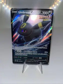 Pokemon TCG Umbreon v SWSH203 Black Star Promo Card NM Condition - Image 3