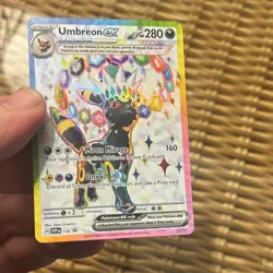 Pokemon Umbreon GX 280 HP 164 Full Art Holo GX English Card Pokemon TCG - Image 3