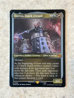 FOIL Davros, Dalek Creator Thick Stock NM Doctor Who MTG Magic The Gathering Eng - Image 1