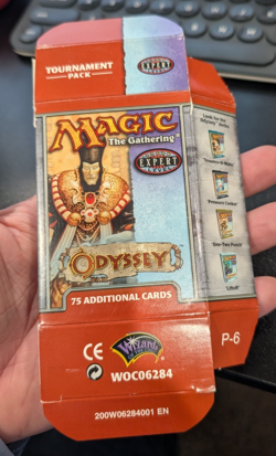Magic: The Gathering MTG Odyssey Empty Deck Box Tournament Pack & rules Vintage - Image 2