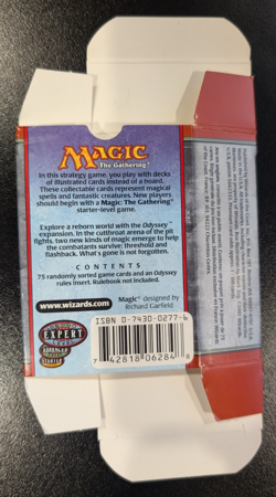 Magic: The Gathering MTG Odyssey Empty Deck Box Tournament Pack & rules Vintage - Image 4